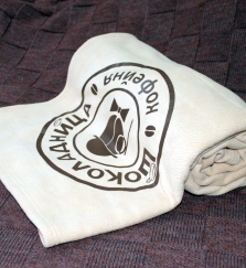 Флисовые пледы и подушки на заказ с логотипом из флиса